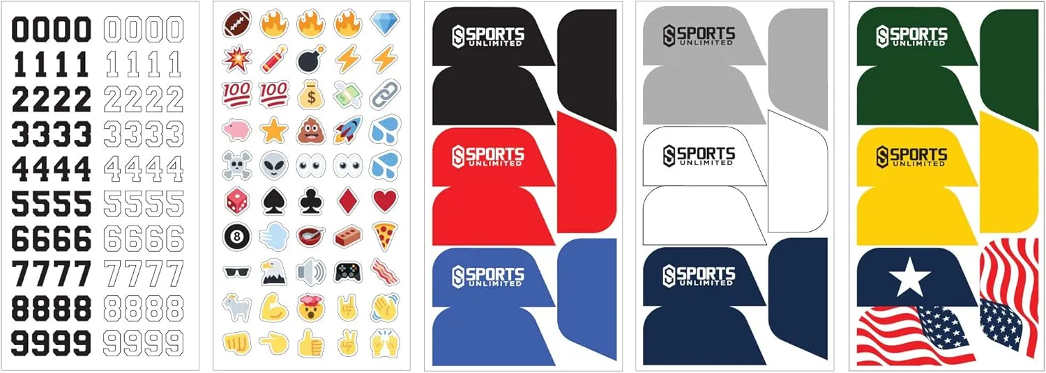 Sports Unlimited Universal Football Visor for Helmet, Football Helmet Visor, (Clear, Black and Mirror Options)