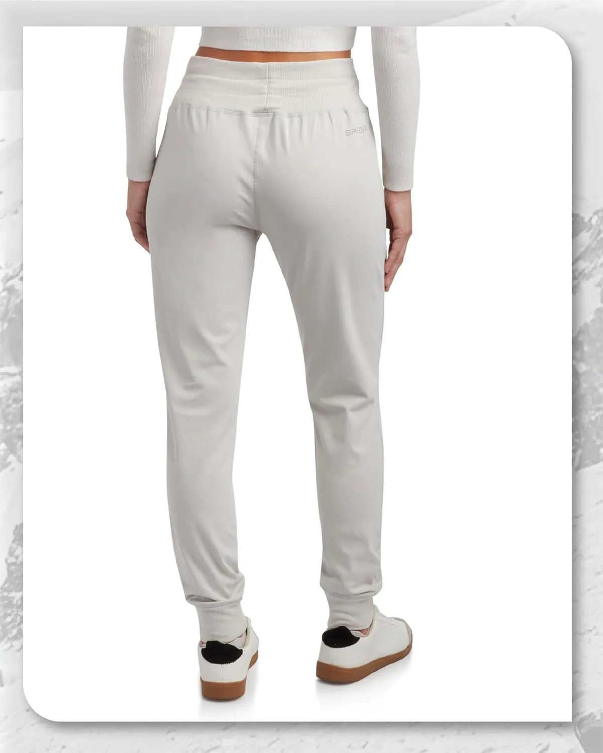 Spyder Women's Jogger Sweatpants - High Waisted Fleece Lined Athletic Joggers with Pockets for Casual Workout (Sizes: S-XL)