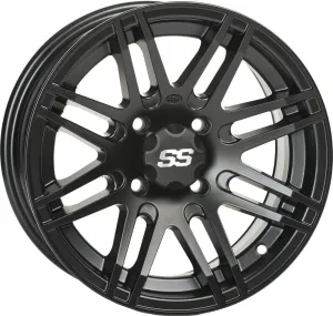 SS ALLOY SS316 Matte Black Wheel with Machined Finish (14x7"/4x110mm)