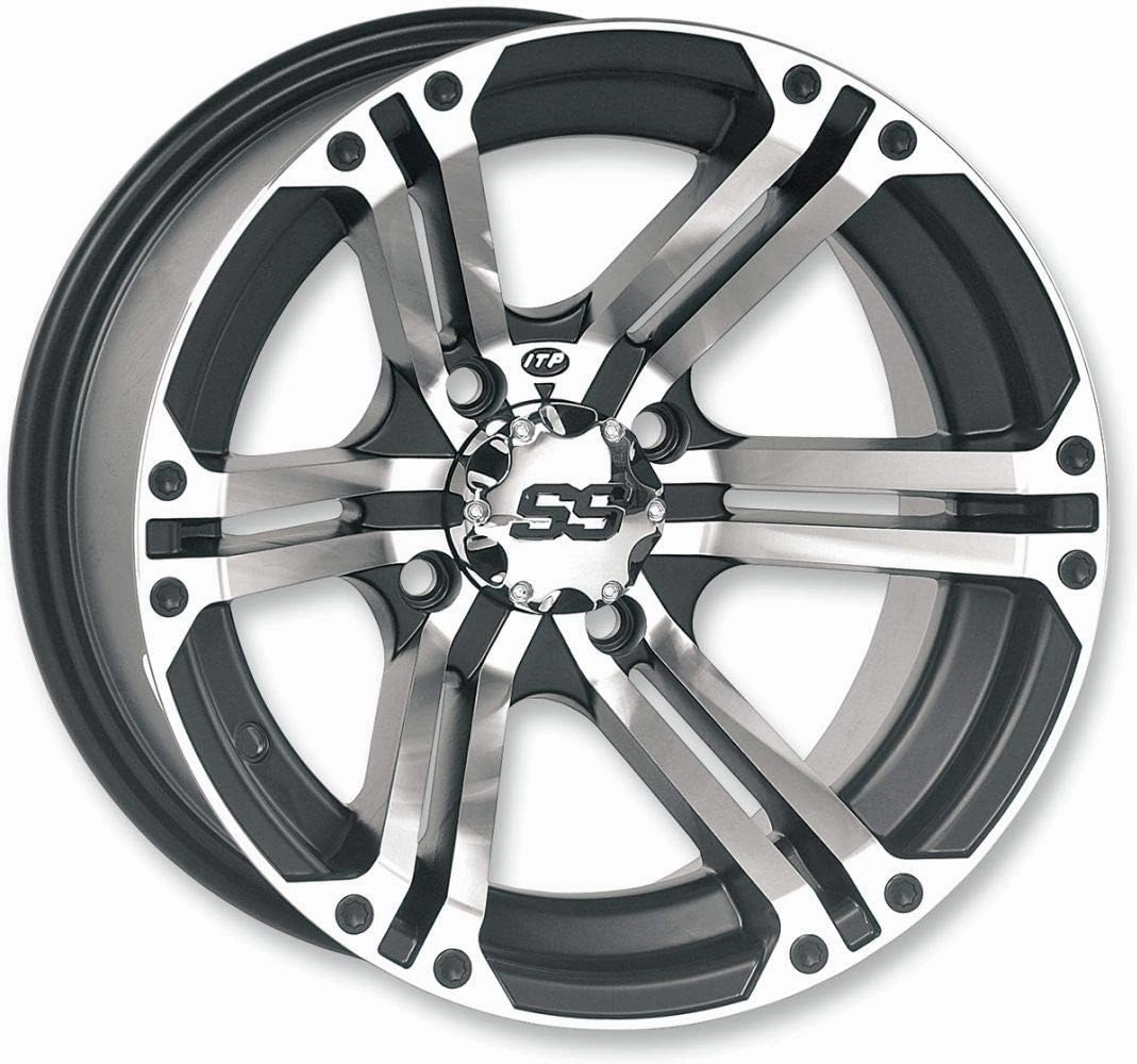 SS ALLOY SS212 Black Wheel with Machined Finish (12x7"/4x110mm)