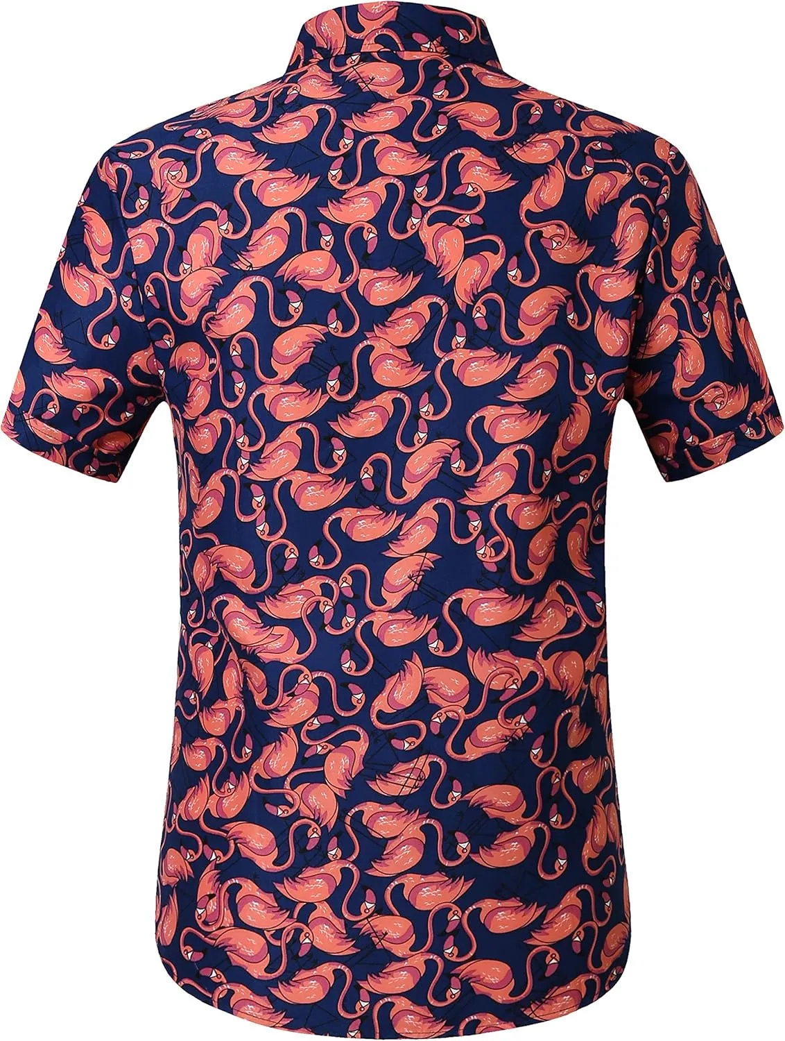 SSLR Mens Short Sleeve Button Down Shirts Casual Summer Hawaiian Shirts for Men