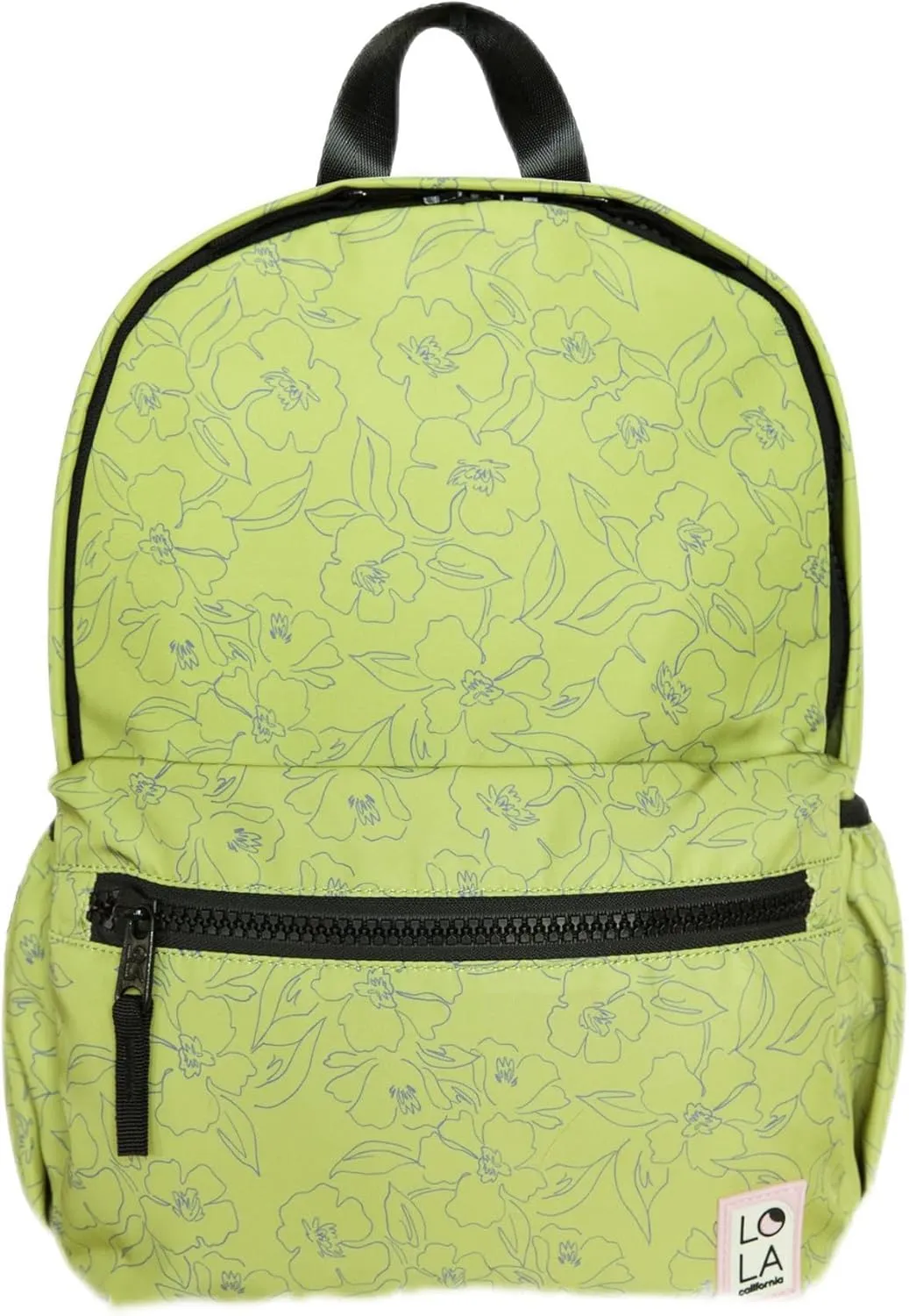 Star Medium Traditional Classic Backpack with Zipped Front Pocket and 2 Side Pockets, Petal - Citrus
