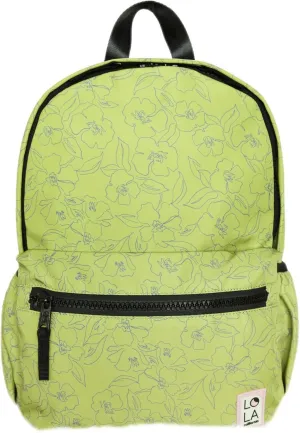 Star Medium Traditional Classic Backpack with Zipped Front Pocket and 2 Side Pockets, Petal - Citrus