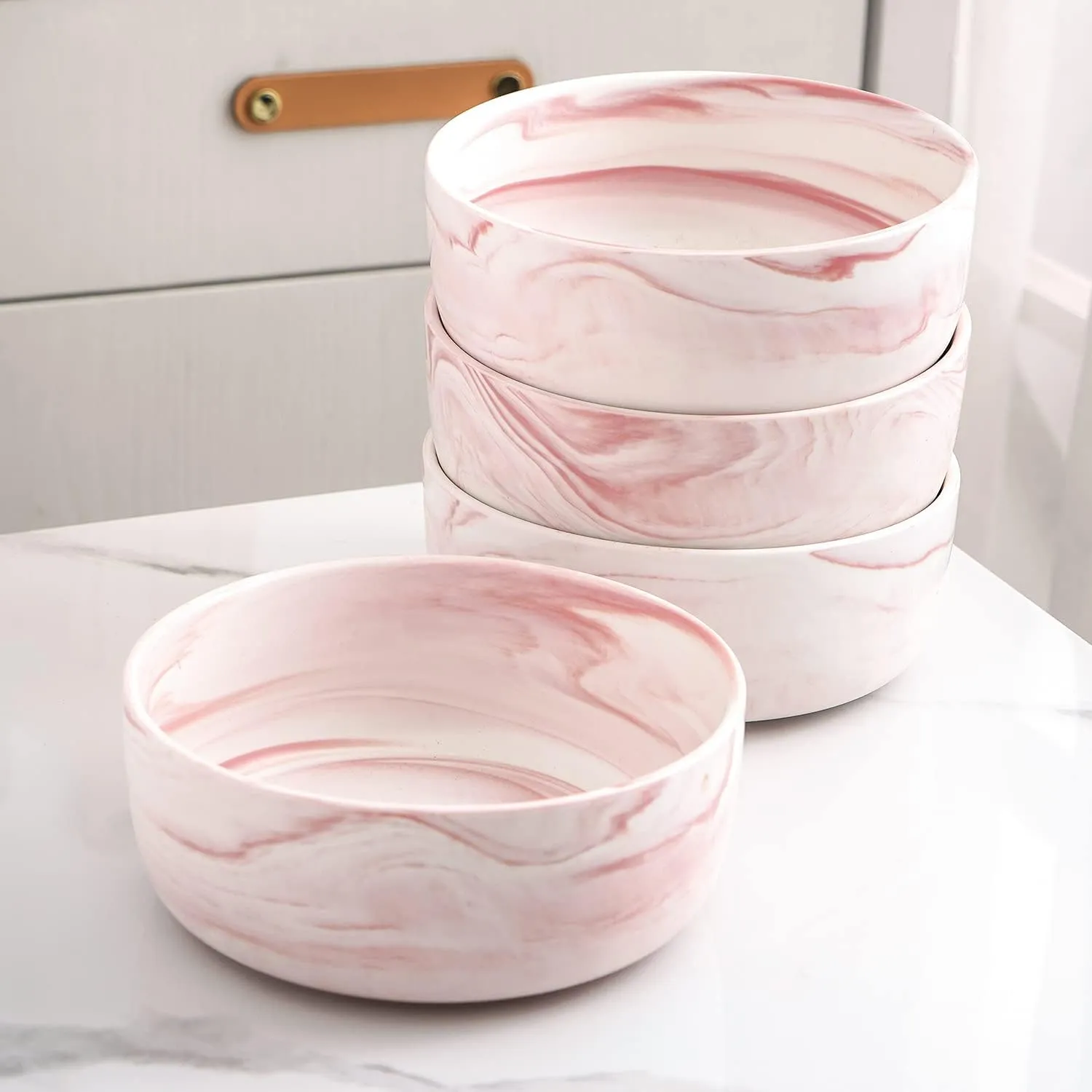 Stone lain Brighton Porcelain Dish Set, 4 Bowls, Pink