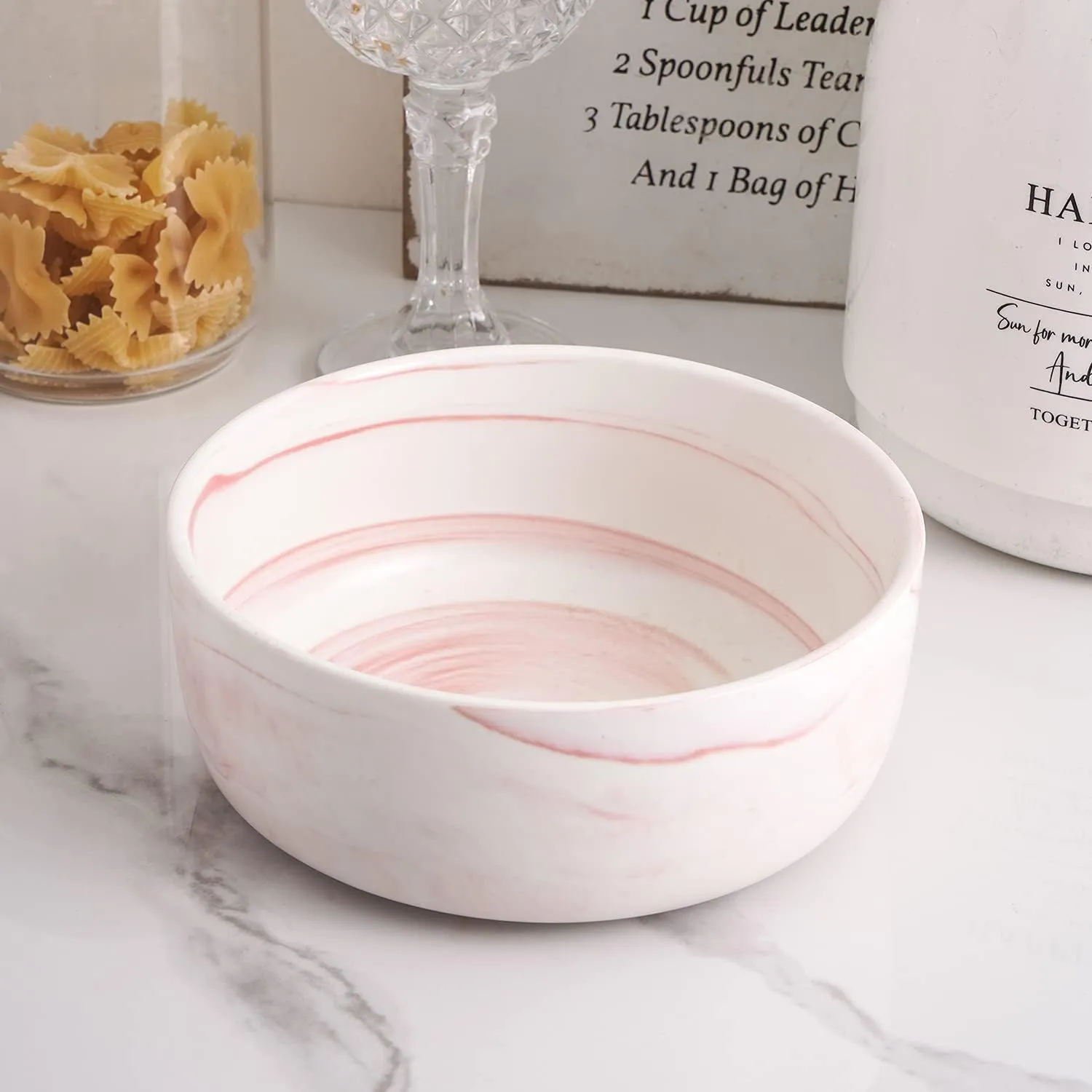 Stone lain Brighton Porcelain Dish Set, 4 Bowls, Pink