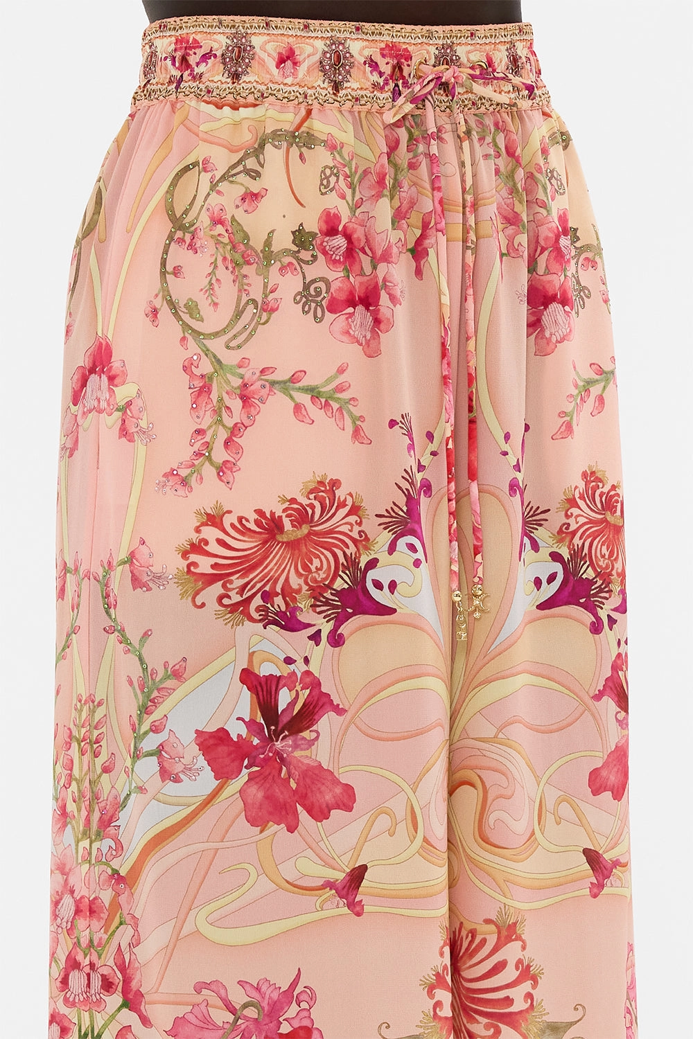 STRAIGHT LEG PANT BLOSSOMS AND BRUSHSTROKES