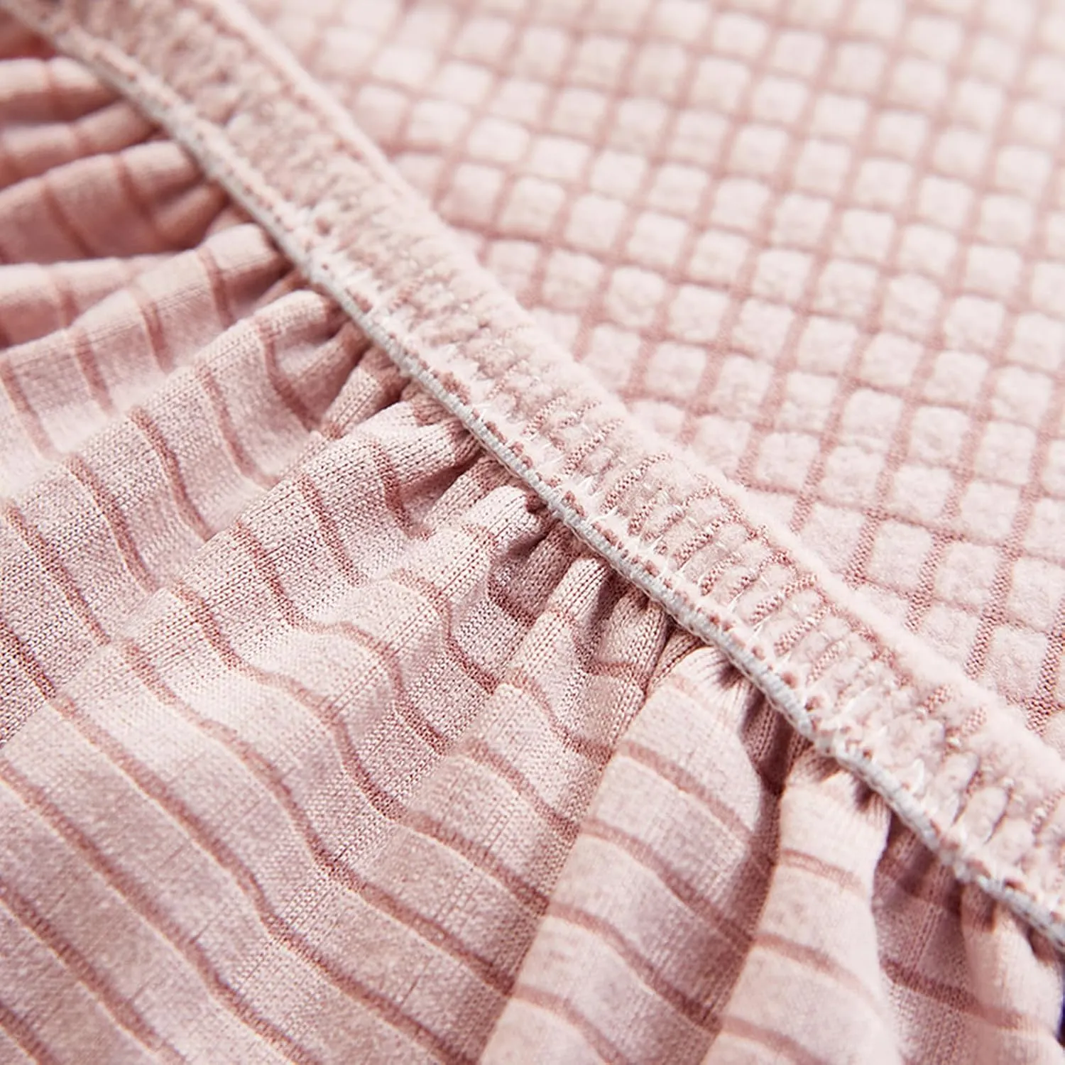 Stretch Fireside Chair Covers,Lazy Floor Sofa Cover,Solid Color Bean Bag Chairs Couch Cover Furniture Protector Slipcover for Sofa(Cover only, Pink)