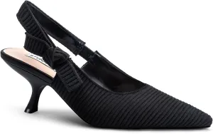 STUNAHOME Slingback Heels for Women Closed Pointed Toe Kitten Pumps Fashion Low Heel Wedding Casual Dress Shoes, Nude