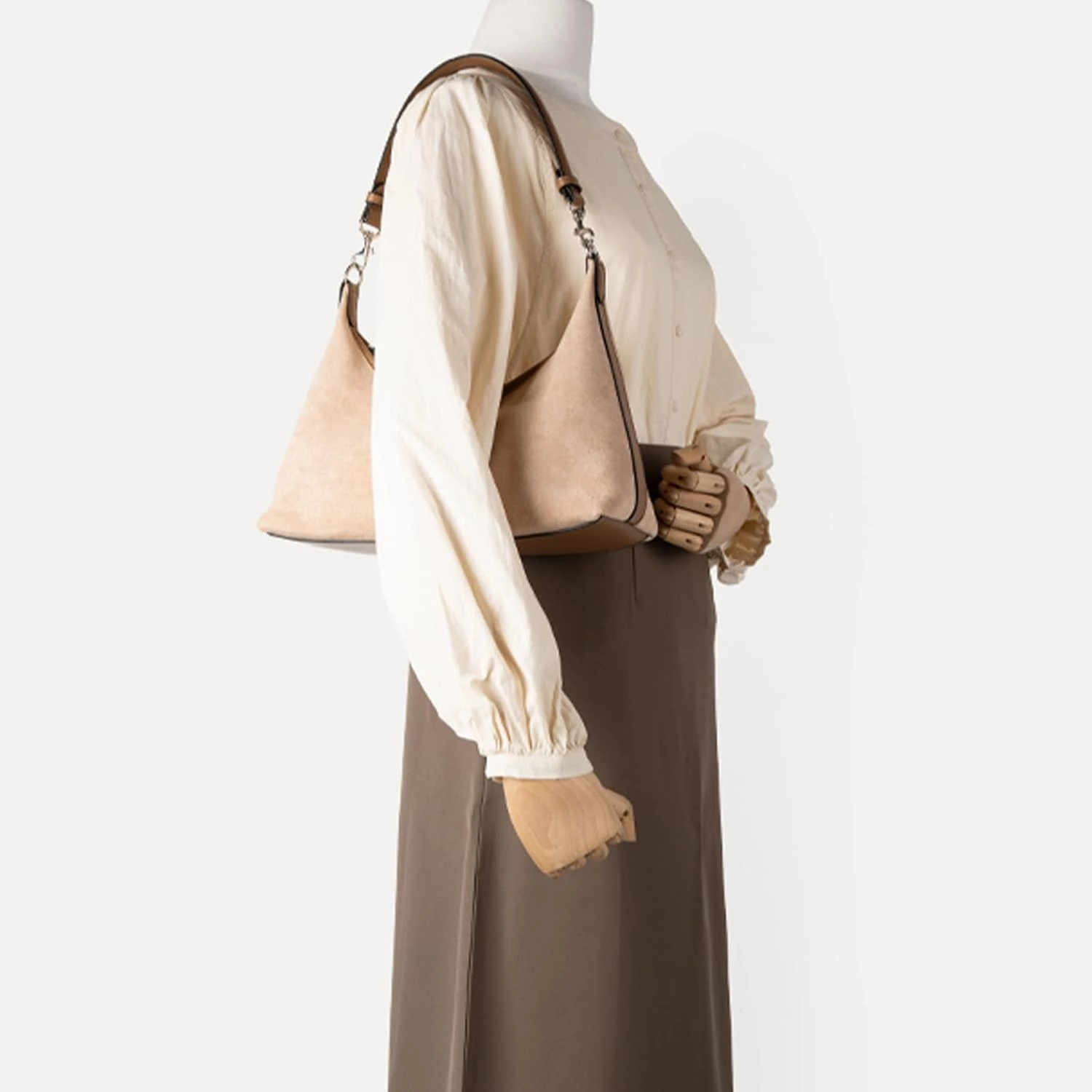 Suede Bag Brown Suede Purse Slouchy Bag Suede Tote Bag for Women Brown Suede Shoulder Bag Handbag