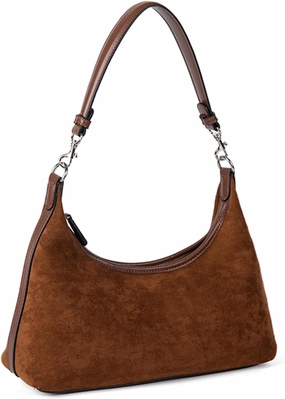 Suede Bag Brown Suede Purse Slouchy Bag Suede Tote Bag for Women Brown Suede Shoulder Bag Handbag