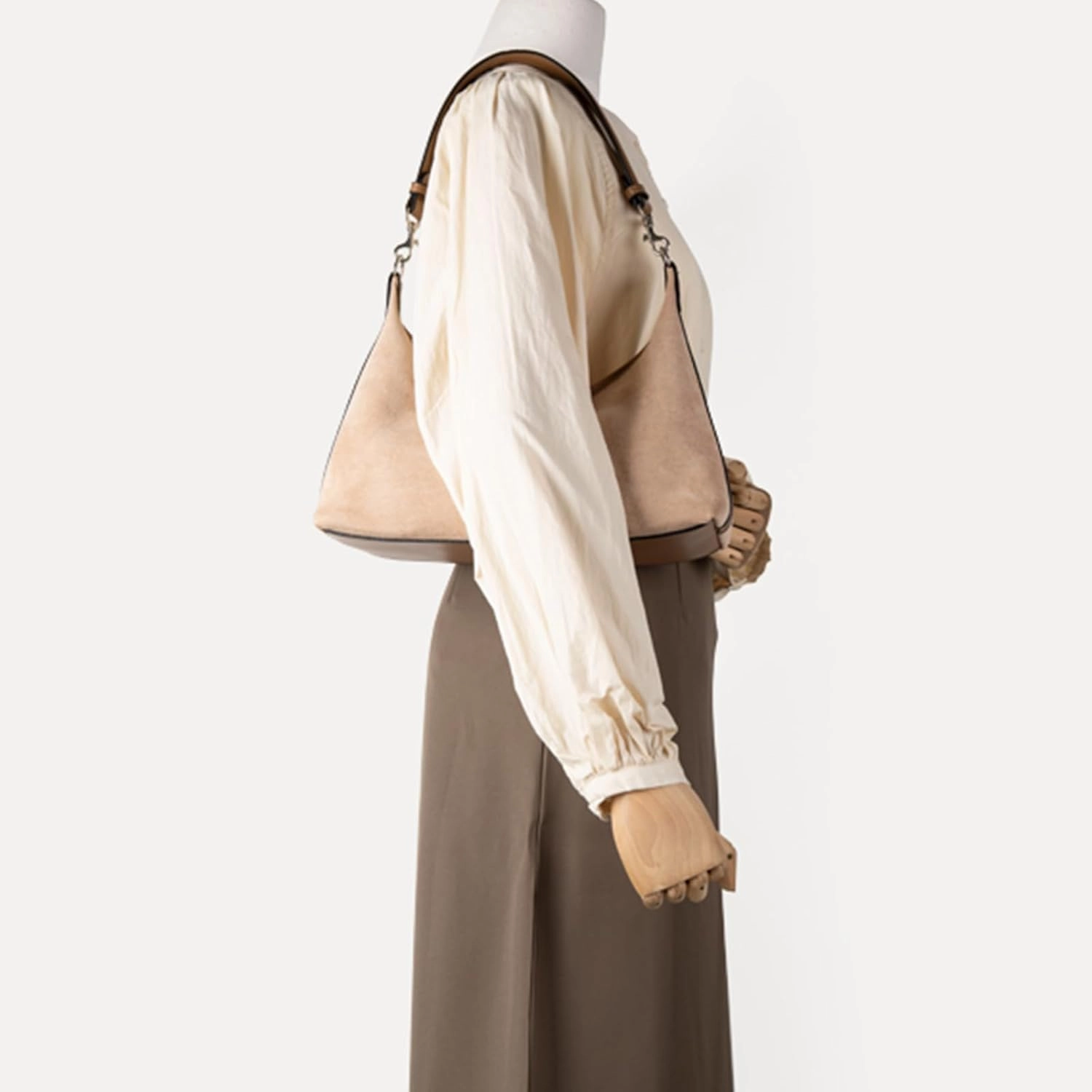 Suede Bag Brown Suede Purse Slouchy Bag Suede Tote Bag for Women Brown Suede Shoulder Bag Handbag
