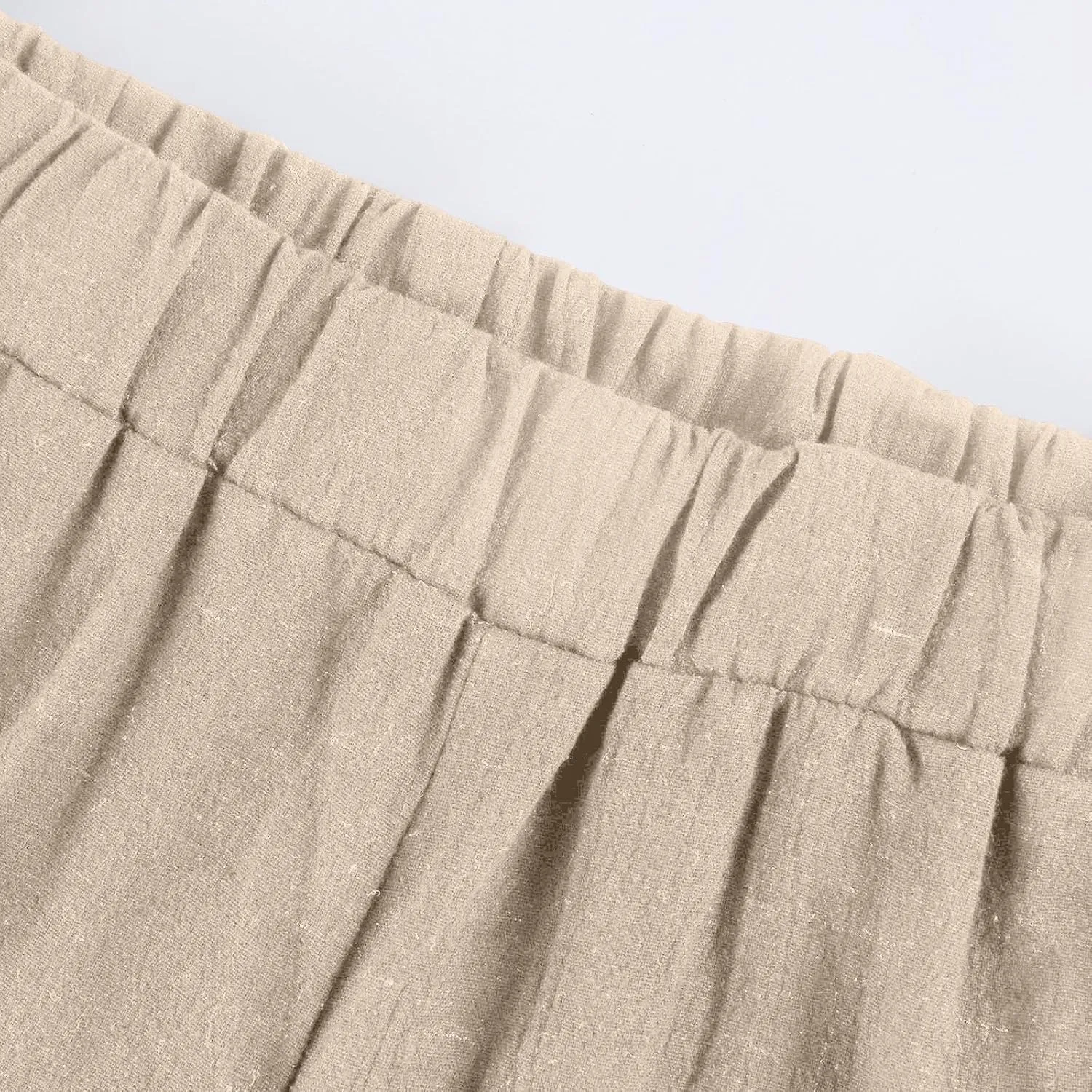Summer Bermuda Shorts for Women Knee Length 2024 Trendy Linen Shorts Lightweight Casual Beach Short Pants w/Pockets