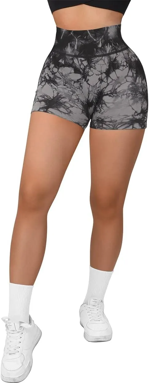 SUUKSESS Women Seamless Booty Shorts Butt Lifting High Waisted Workout Shorts