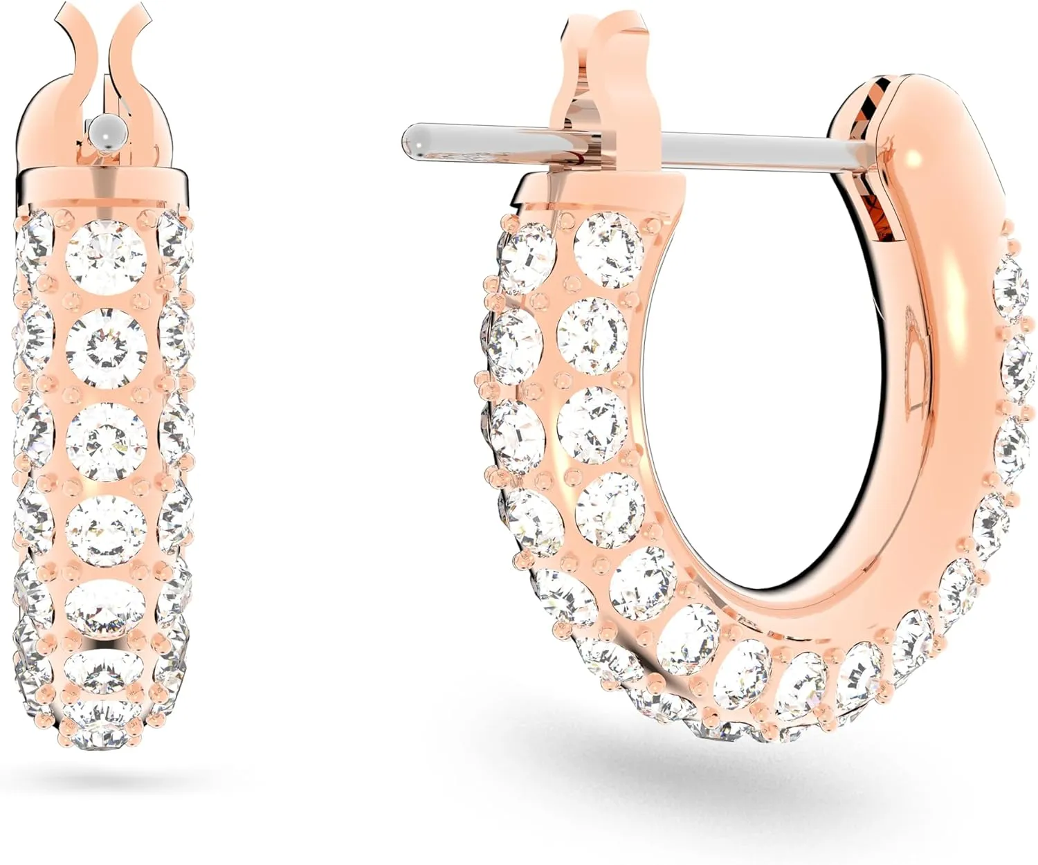 Swarovski Stone Crystal Pierced Hoop Earring Jewelry Collection