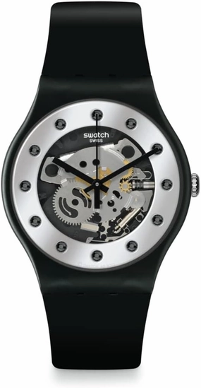 Swatch SILVER GLAM Unisex Watch (Model: SO29B109)