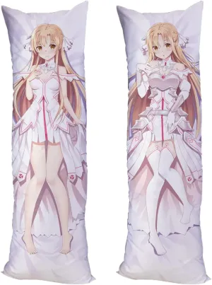 Sword Art Online Yuuki Asuna Cushion Cover Pillow Case Peach Skin 150x50cm(59in x 19.6in) Pillowcase