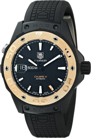 TAG Heuer Men's WAJ2182.FT6015 Aquaracer Analog Display Swiss Automatic Black Watch