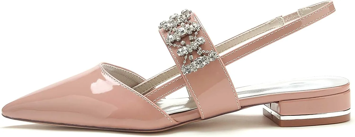 TarfiC Women's Flats I Rhinestone Shoes for Women I Womens Flat Shoes I Flat Shoes Women I Womens Patent Leather Shoes I Leather Flats for Women