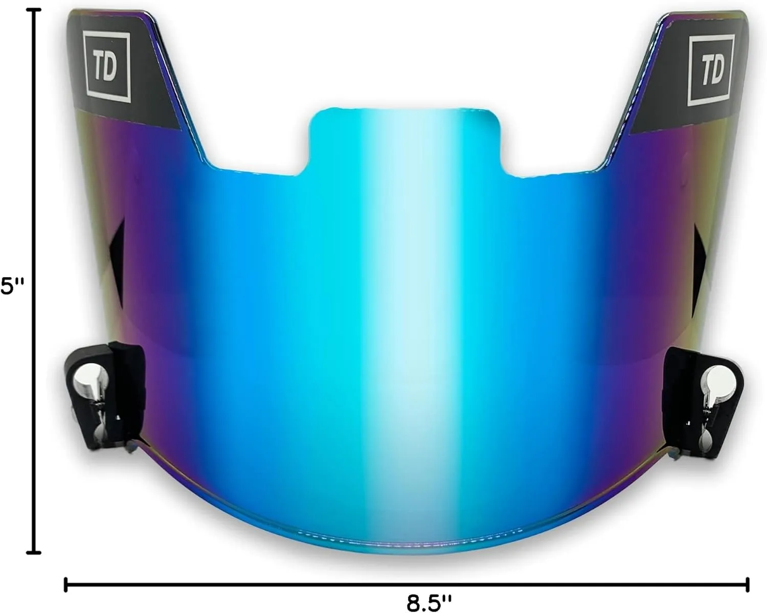 TD Sports Football Visor | Fits Kids, Youth, and Adult Helmets | Eye Protection for Helmet and Facemask