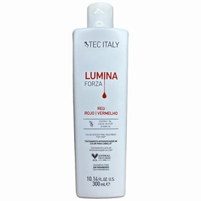 Tec Italy Lumina Forza Colore Red Rojo, Color Intensifier Mask Treatment For Colored Hair. Parabens Free Hair Treatment, Animal Test Free. 10.14 FL.OZ. U.S. (300 ml) (Red)