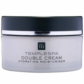 TEMPLESPA | DOUBLE CREAM | Hydrating Day & Night Moisturizer for Dry Skin, Phirmaderm Complex, Nourishing & Rich for Dehydrated Skin, Natural Ingredients, Cruelty-Free, Vegetarian, 1.6 fl.oz.