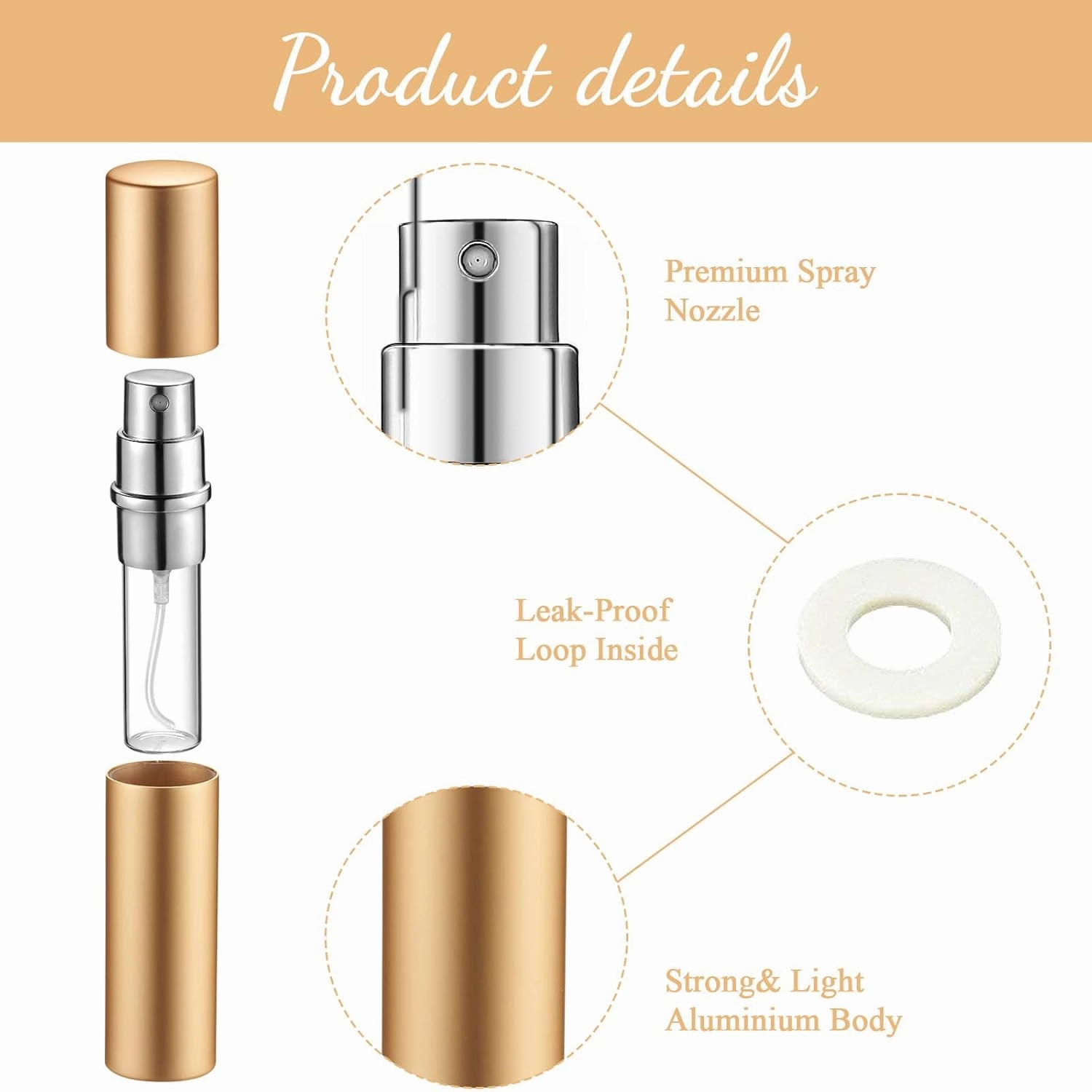 Tessco for you 35 Pieces Refillable Perfume Atomizer 5 ml 10 ml Mini Refillable Spray Bottle Portable Perfume Bottle with 35 Pieces Refill Dispenser Pump Transfer Tool for Outgoing