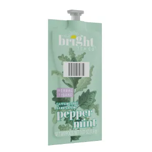The Bright Tea Co. Peppermint Herbal Tea Fresh Pack for Flavia Brewers (Pack of 100 Fresh Packs)