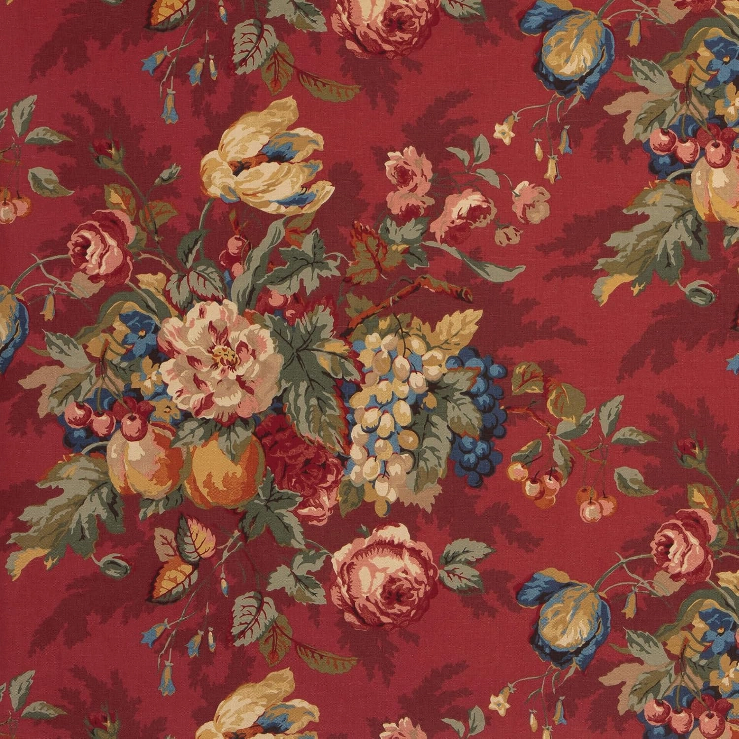 Thomasville At Home Queensland Red Bedspreads, Queen 118" Long x 102" Wide, Single Cotton Bedspread (1), Bedroom
