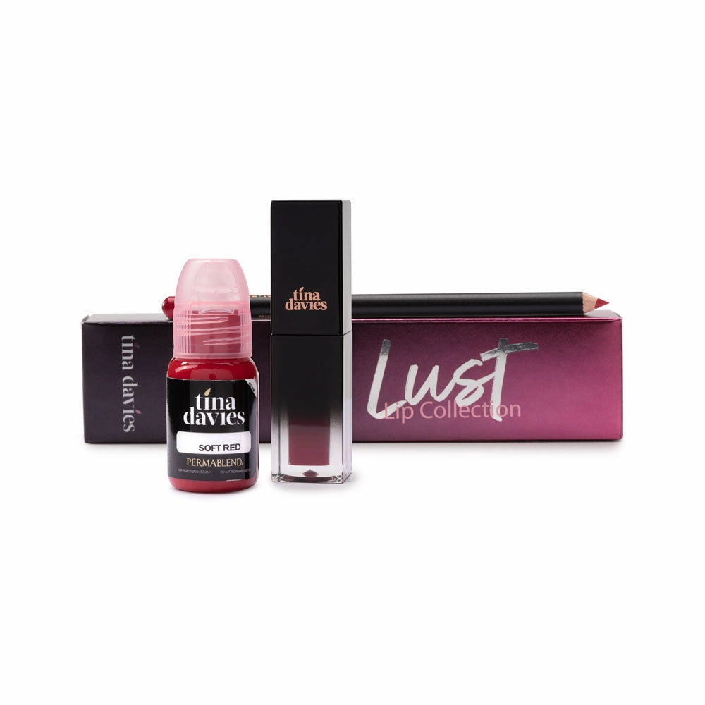 Tina Davies Lip Trio  — Perma Blend — Soft Red