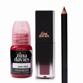Tina Davies Lip Trio  — Perma Blend — Soft Red