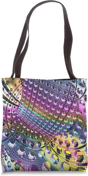 Titanium Groove Fractal Art Tote Bag