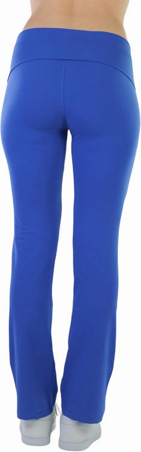 ToBeInStyle Women's Low Rise Sweatpants w/Fold-Over Waistband