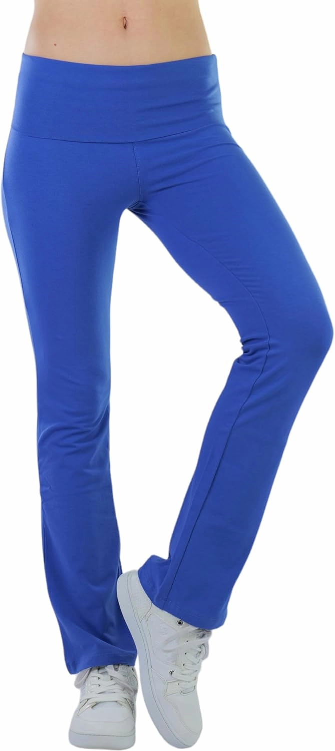 ToBeInStyle Women's Low Rise Sweatpants w/Fold-Over Waistband