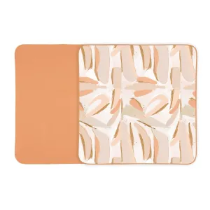 Toddlekind Pretty Practical Mat 100% Organic Cotton 47" x 47”, Reversible, Portable, Travel, Portable, Indoor/Outdoor, for Babies/Toddlers, Peach Skies (Peaches)
