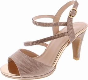TOP Moda Shoes Women Stiletto Heels Open Peep Toe Ankle Strap Bling Rhinestone Glitter Pamela-1