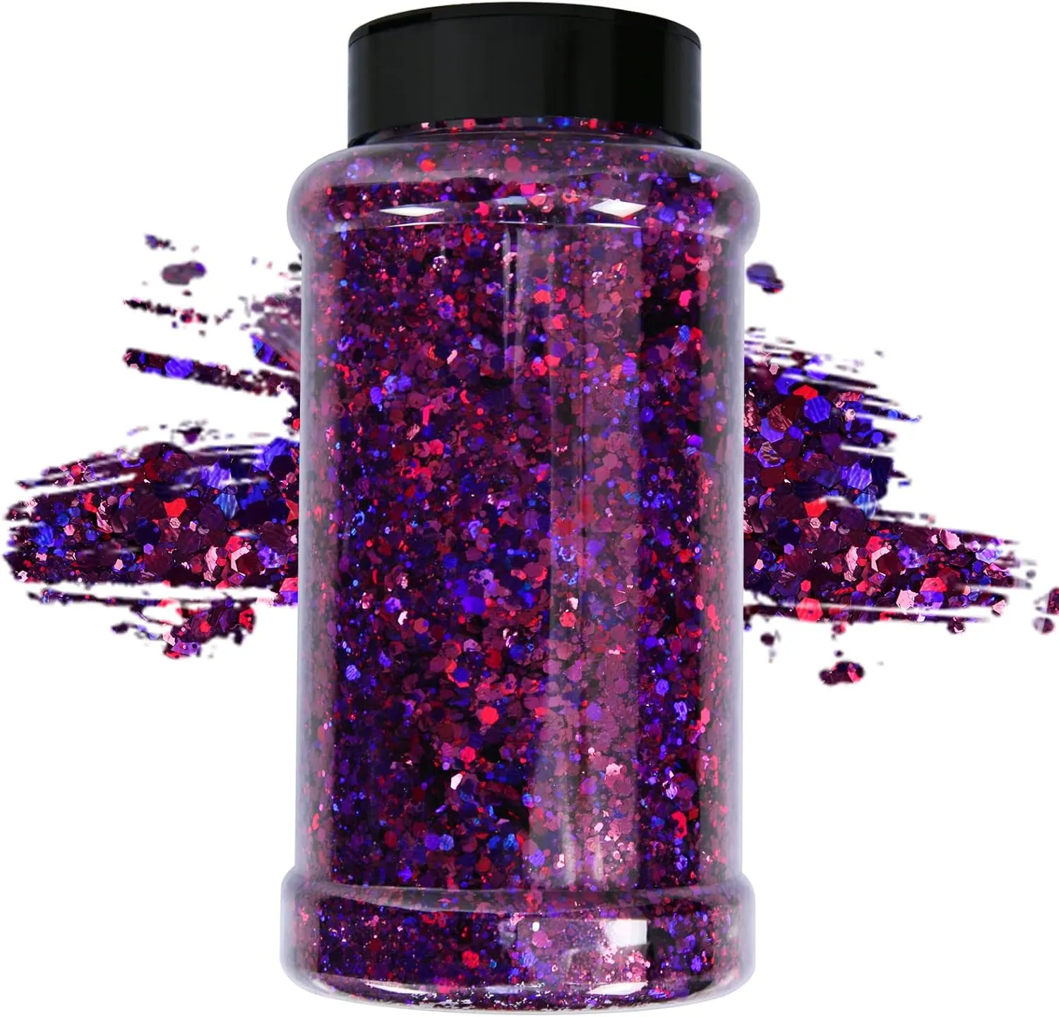 TORC 1 Pound Grape Purple Holographic Glitter 16 oz Mix Chunky Glitter Bulk for Resin Craft Cosmetic Art Festival Decoration