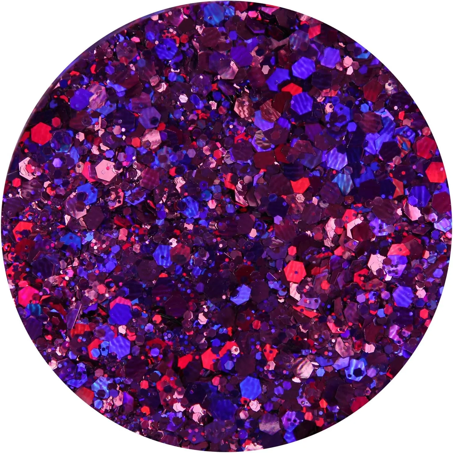 TORC 1 Pound Grape Purple Holographic Glitter 16 oz Mix Chunky Glitter Bulk for Resin Craft Cosmetic Art Festival Decoration