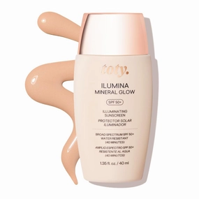 Toty by Sofia Vergara - Ilumina Mineral Glow SPF 50  Illuminating Broad Spectrum Mineral Sunscreen - Rejuvenates & brightens with 2% Niacinamide, PLE FernBoost Technology, Vitamin E