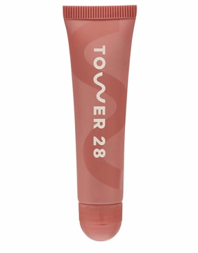 Tower Two Eight LipSoftie Lip Balm, Dulce de Leche, Shea Butter and Jojoba Oil, Sheer Tint Dulce De Leche - sheer nude
