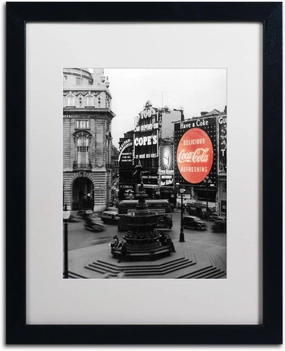 Trademark Fine Art COKE03-B1620MF Color Splash Vintage Photography 3 by Coca Cola, White Matte, Black Frame 16x20-Inch, 16x20