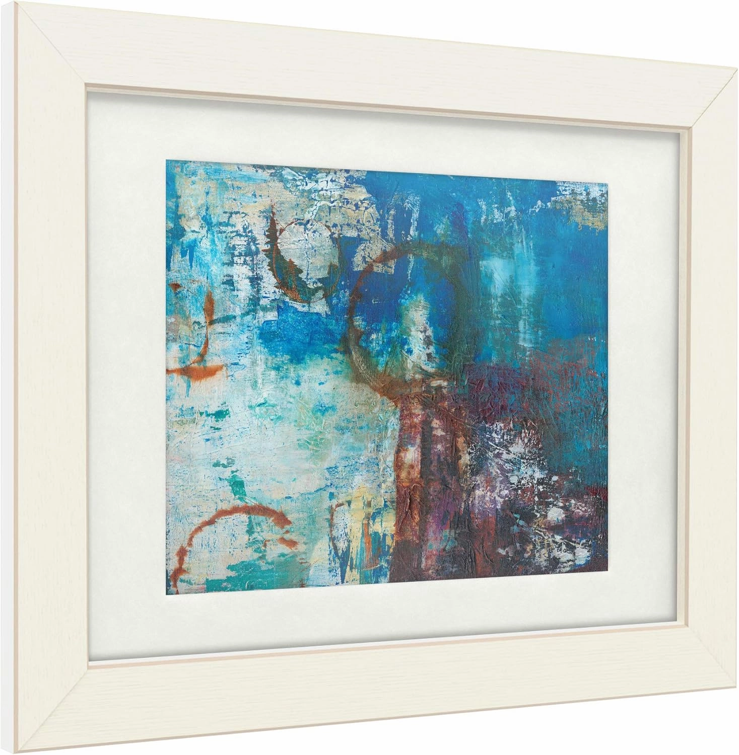 Trademark Fine Art Matte, Distressed White Frame 11x14 Oxidation by Jodi Fuchs, Multi-Color