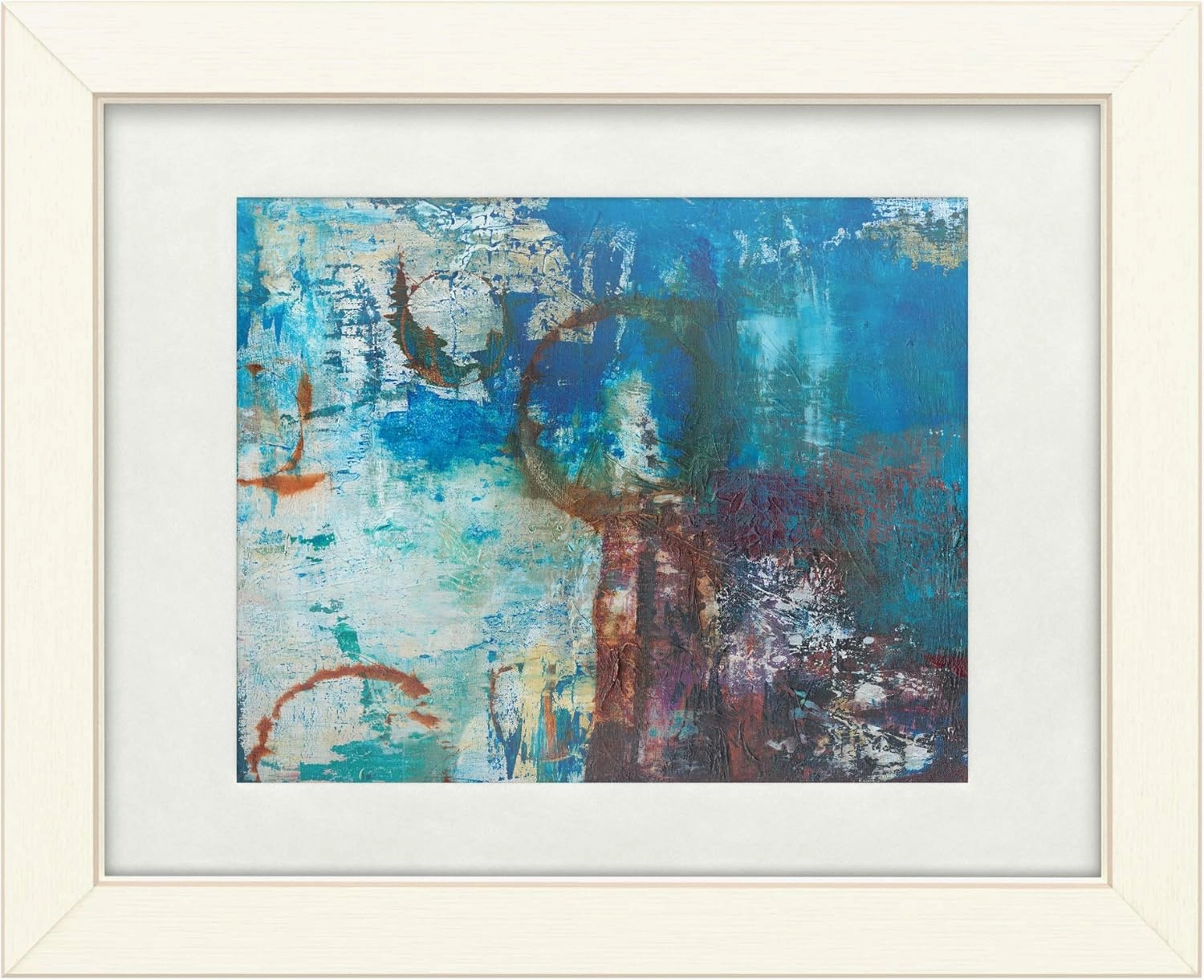 Trademark Fine Art Matte, Distressed White Frame 11x14 Oxidation by Jodi Fuchs, Multi-Color