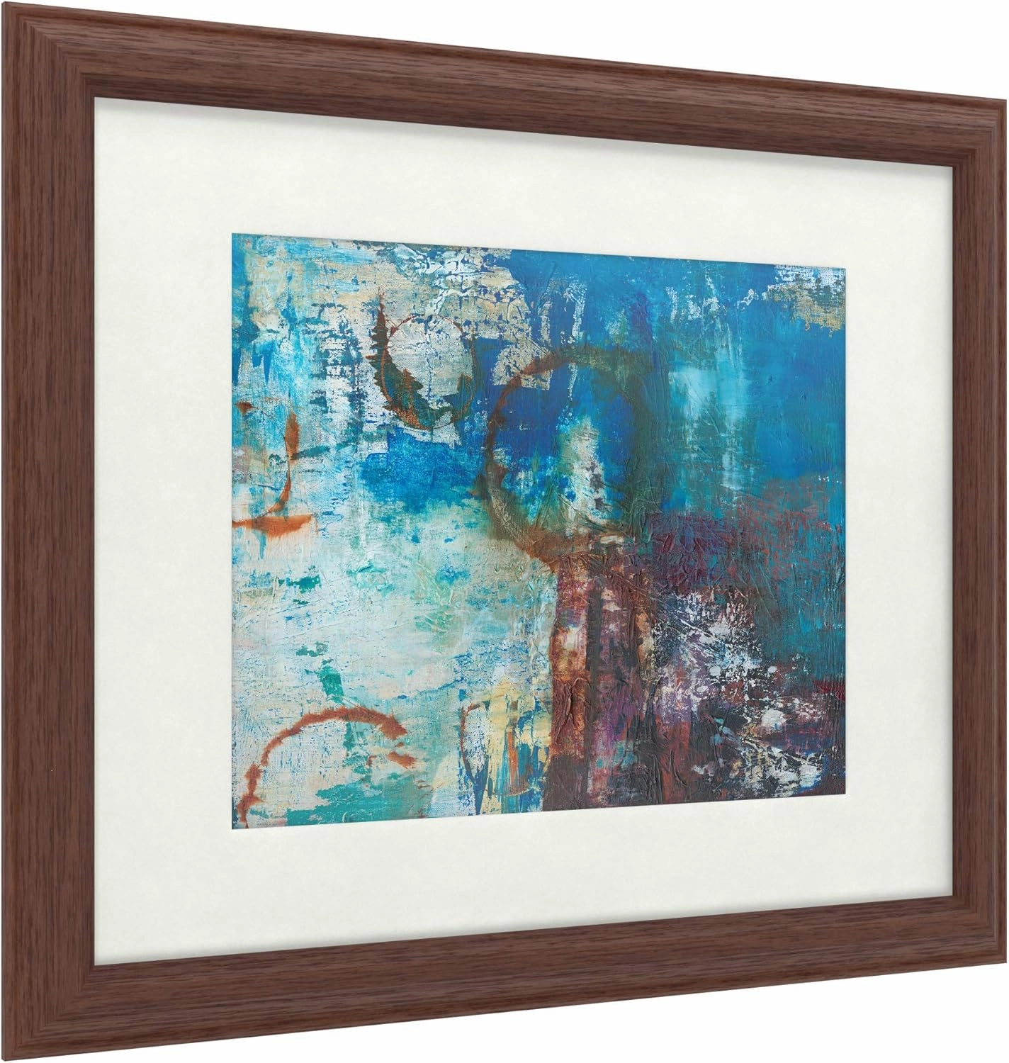 Trademark Fine Art Oxidation by Jodi Fuchs, White Matte, Wood Frame 16x20, Multi-Color