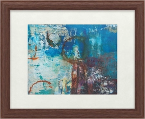 Trademark Fine Art Oxidation by Jodi Fuchs, White Matte, Wood Frame 16x20, Multi-Color