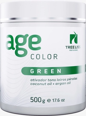 Tree Liss Matizador Green Age Color 500g Beige effect Tinting Hair Mask Toner remove reddish red tones