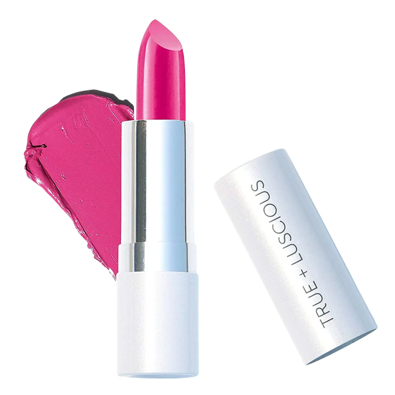 True   Luscious Super Moisture Lipstick – Clean, Vegan and Cruelty Free – Lasting Hydration for Dry Lips with a Satin Finish – Wild Rose