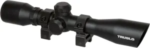 TRUGLO 4x32MM Compact Tactical Hunting Shooting Durable Waterproof Fogproof Scratch-Resistant Aluminum Tube Diamond Reticle Riflescope with Weaver-Style Rings & Lens Covers Included