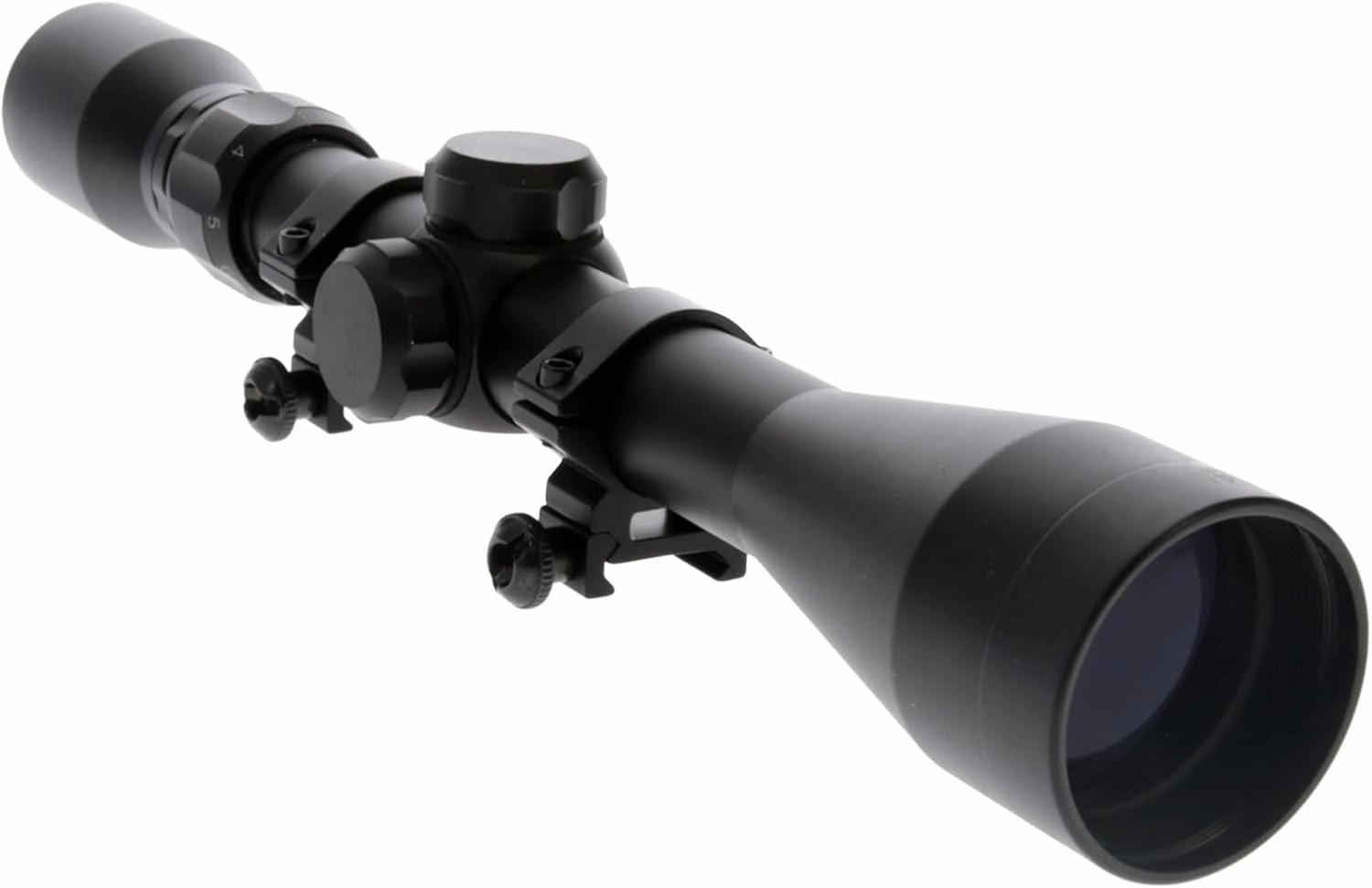 Truglo BUCKLINE Tactical Hunting Shooting Durable Waterproof Fogproof 1" Aluminum Tube Riflescope with Weaver-Style Mount Rings & Elastic Lens Covers Included