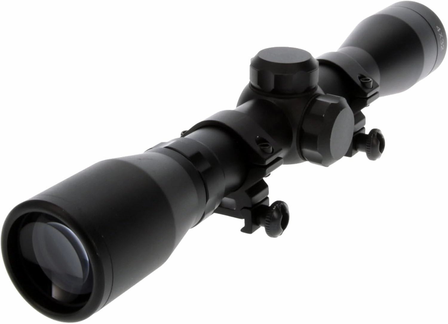 Truglo BUCKLINE Tactical Hunting Shooting Durable Waterproof Fogproof 1" Aluminum Tube Riflescope with Weaver-Style Mount Rings & Elastic Lens Covers Included