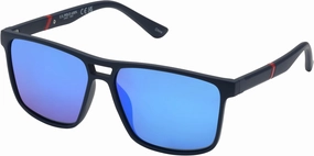 U.S. POLO ASSN. Men's PA3093 Vented Square Mirror Navigator Polarized Aviator Sunglasses with UV400 Protection, Sport Sunglasses for Men